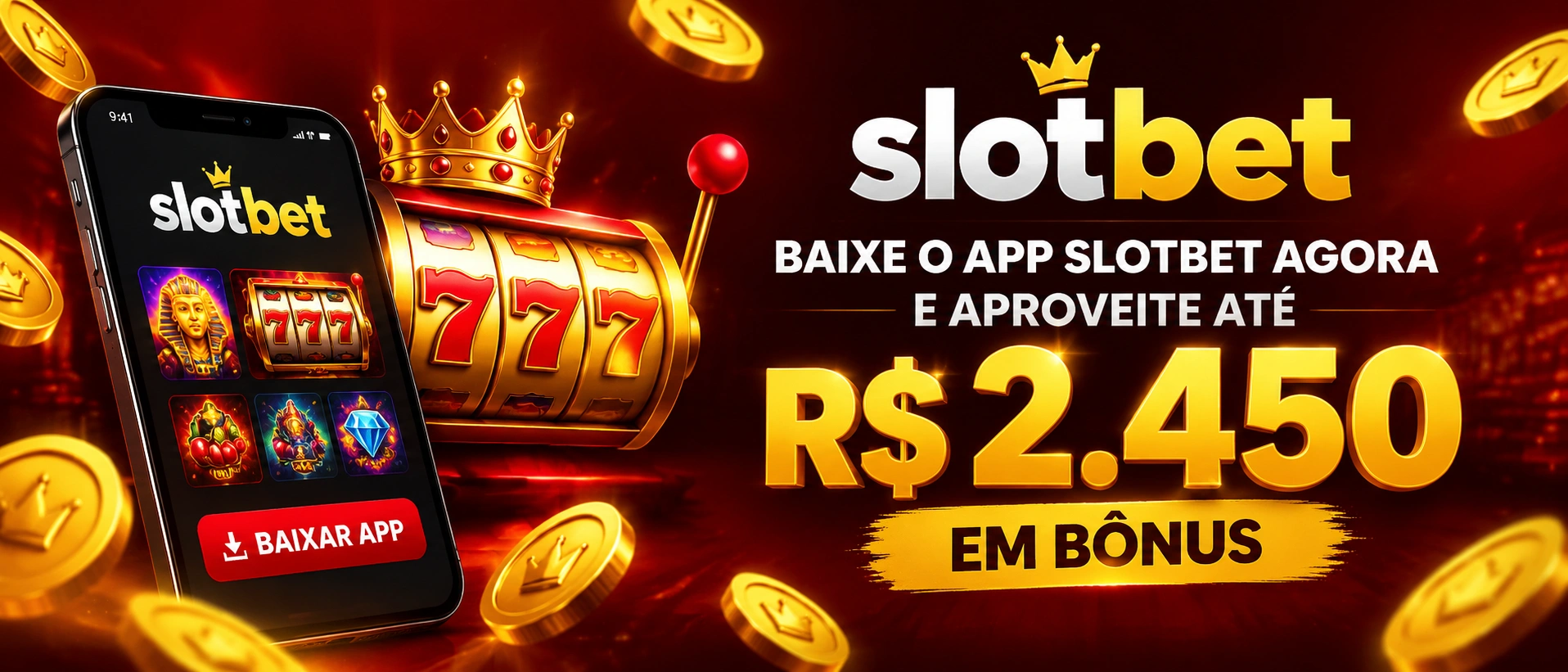 Visual da slotbet no celular para consulta de jogos e recursos de conta